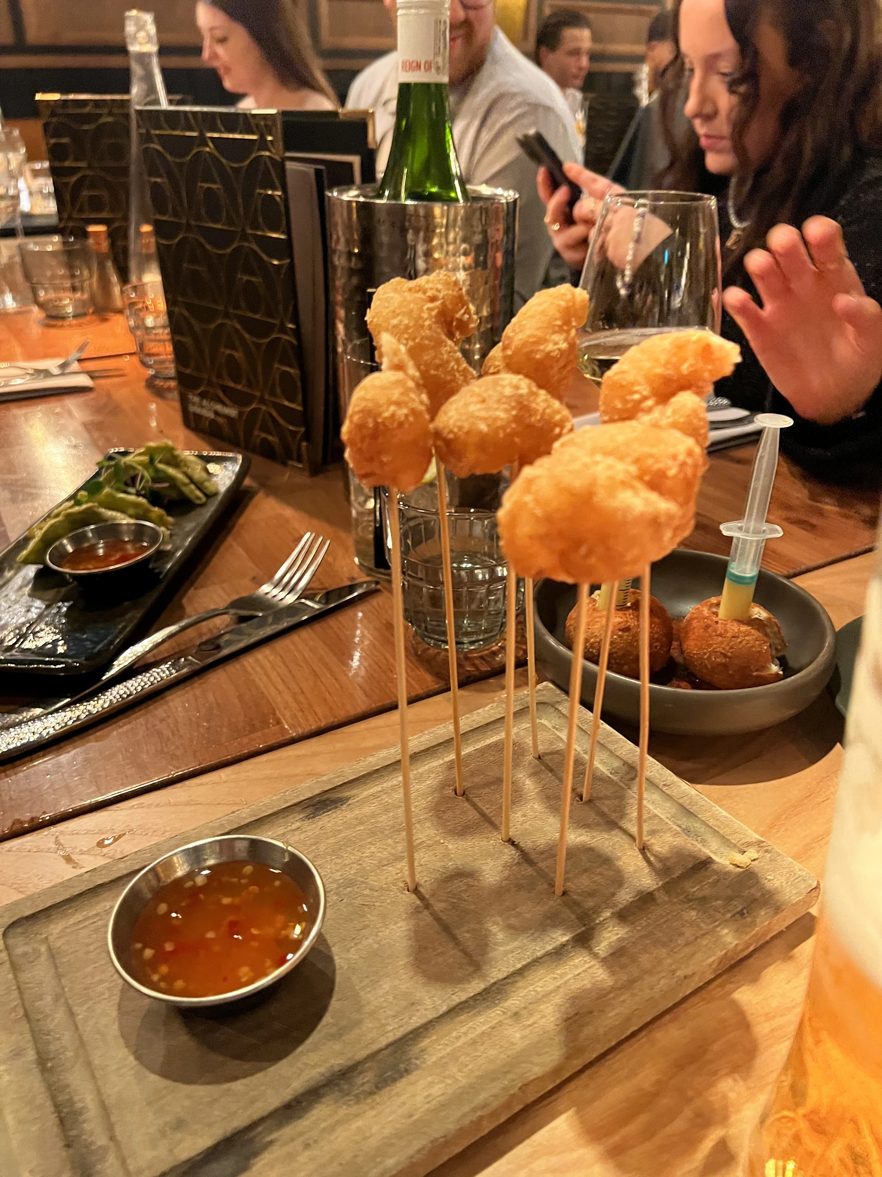 Shrimp starter dish at The Alchemist